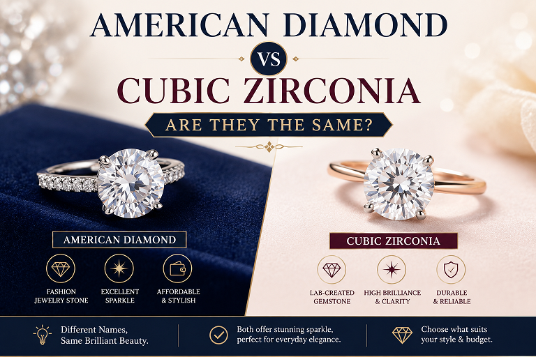 American Diamond vs Cubic Zirconia: Are They the Same?