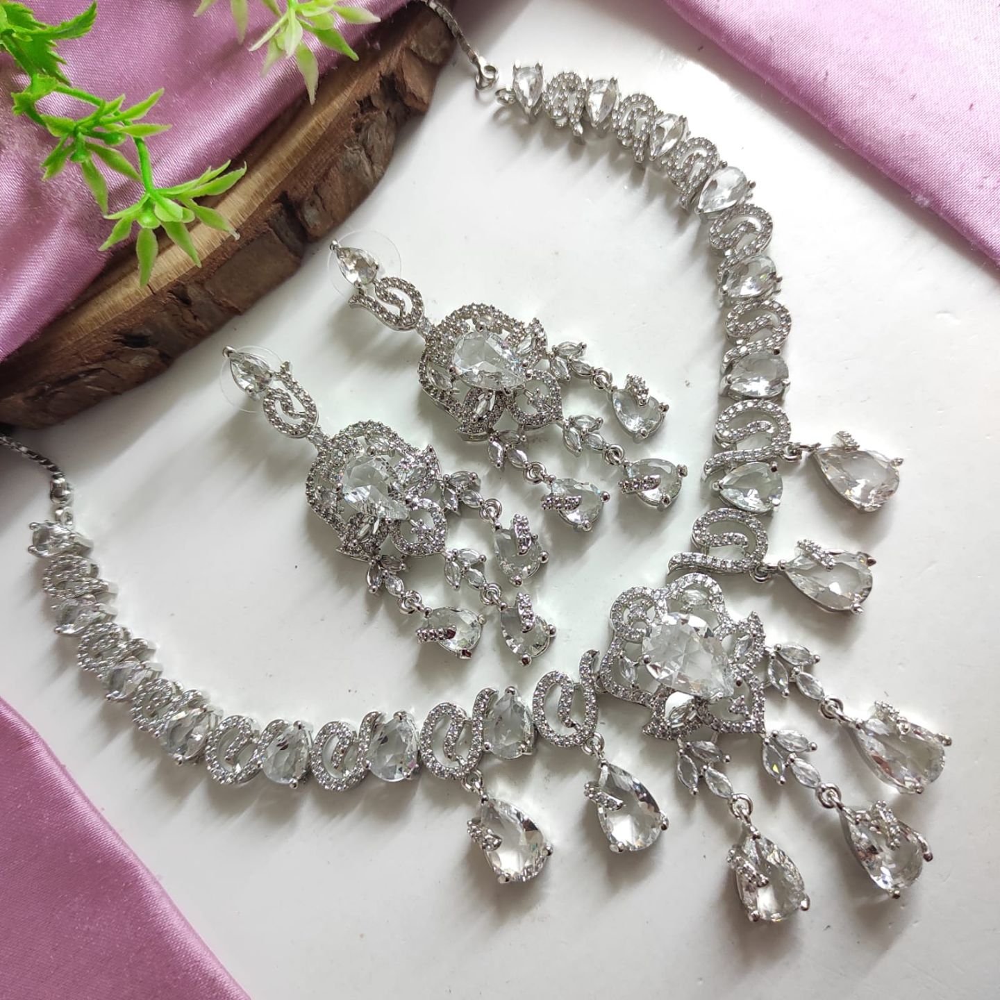 CZ Necklace Set