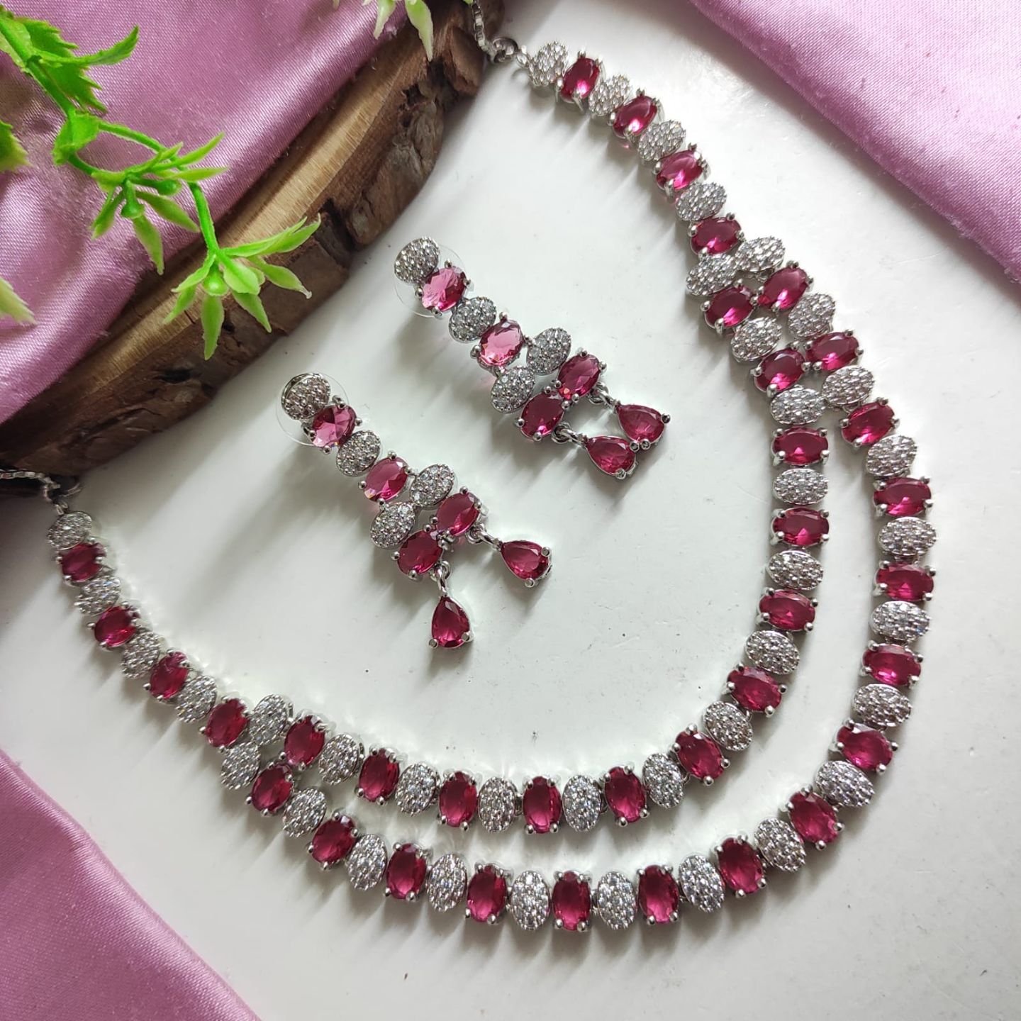 CZ Necklace Set