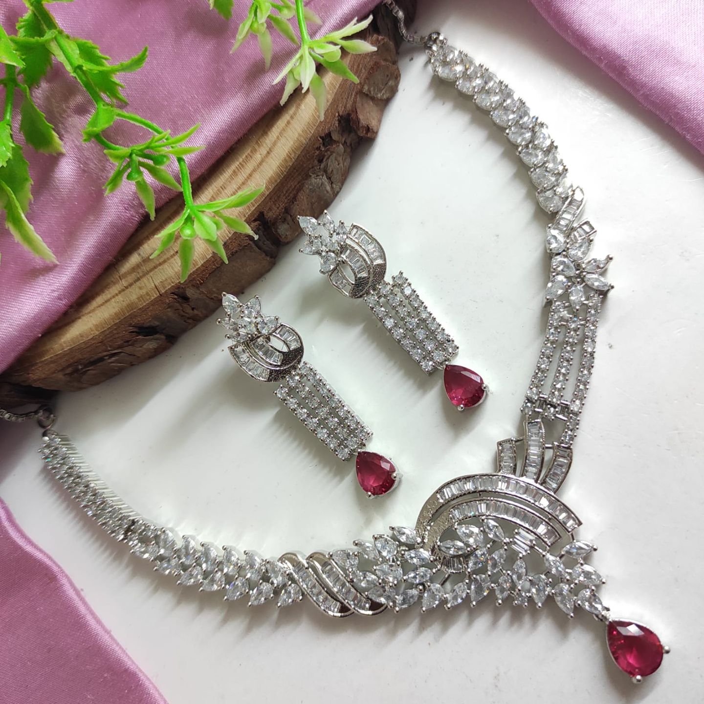 CZ Necklace Set