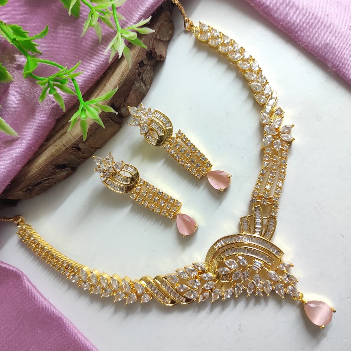CZ Necklace Set