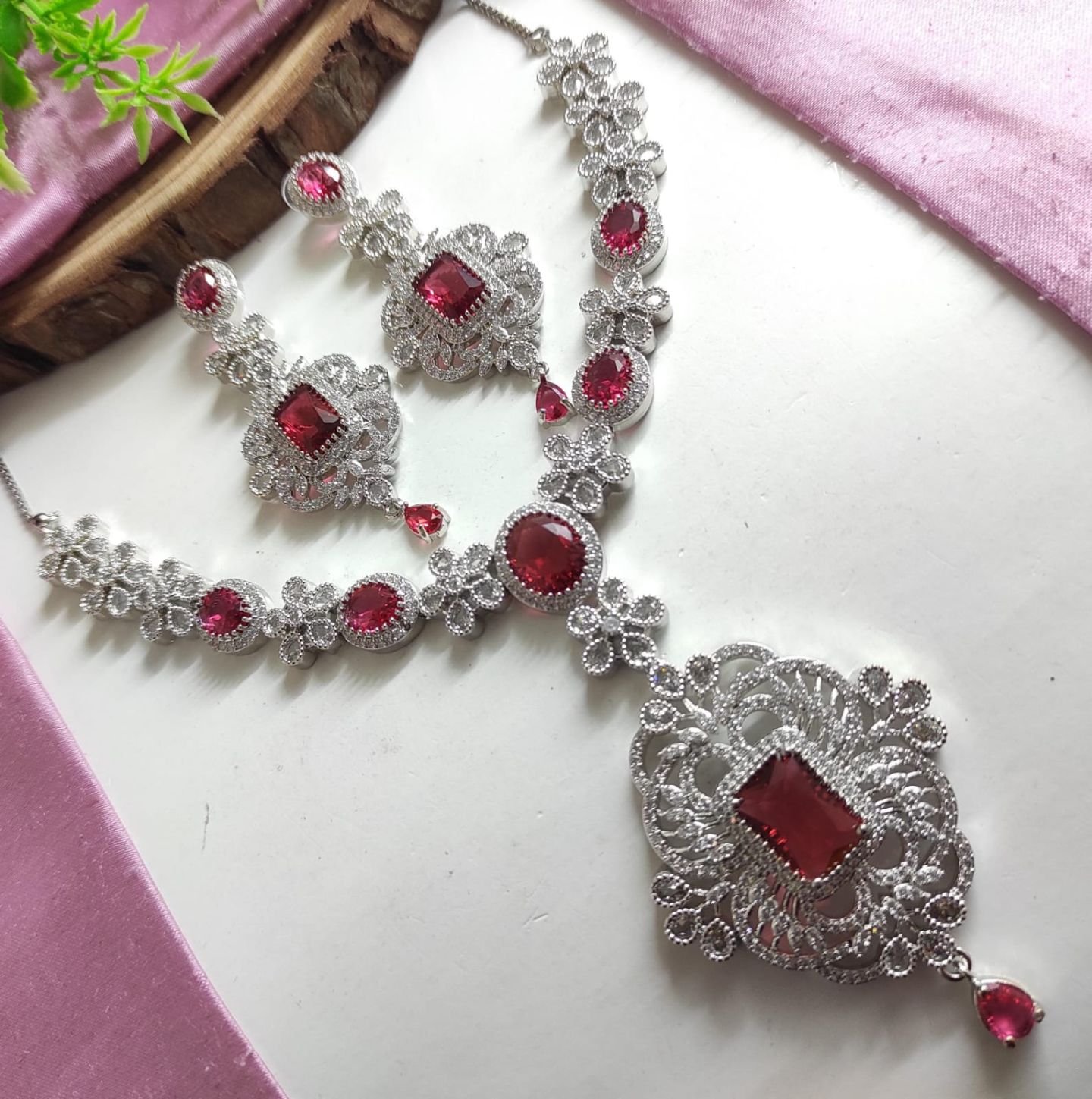 CZ Necklace Set