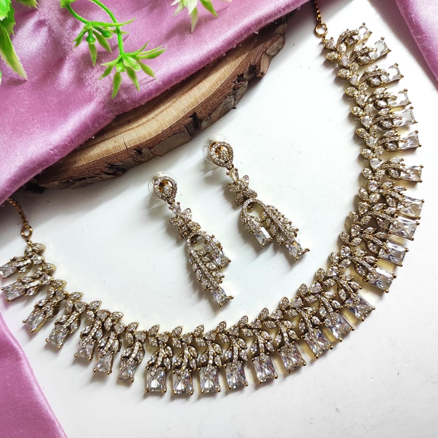 CZ Necklace Set
