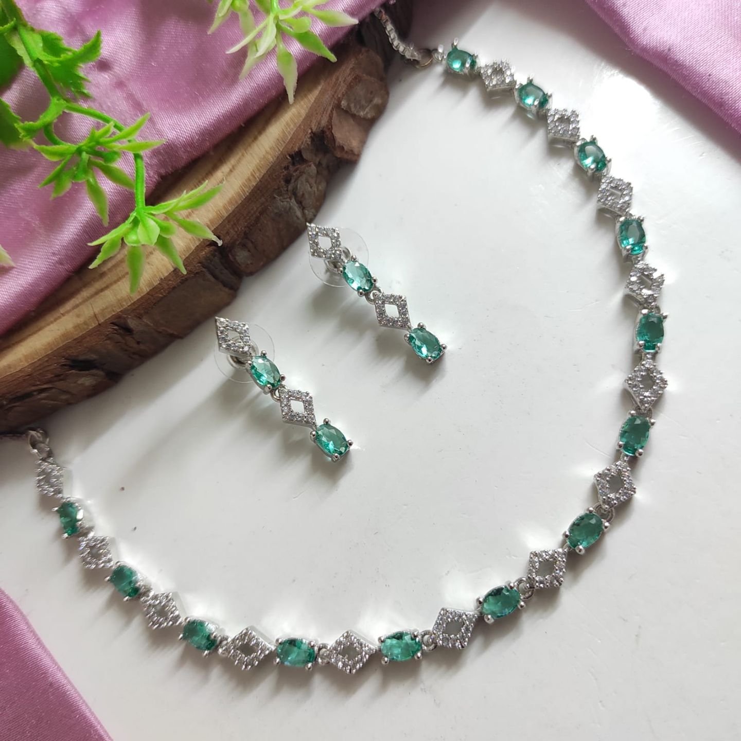 CZ Necklace Set