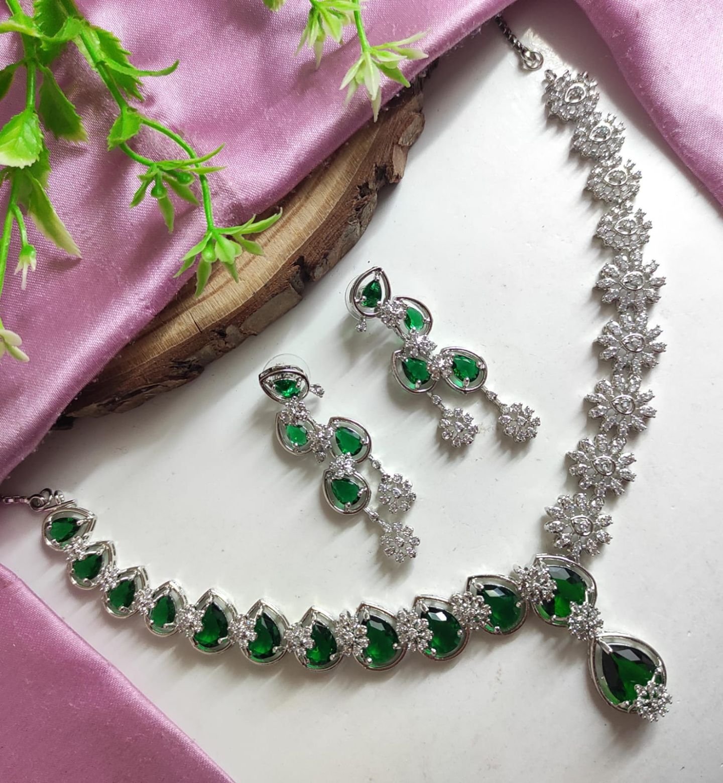CZ Necklace Set