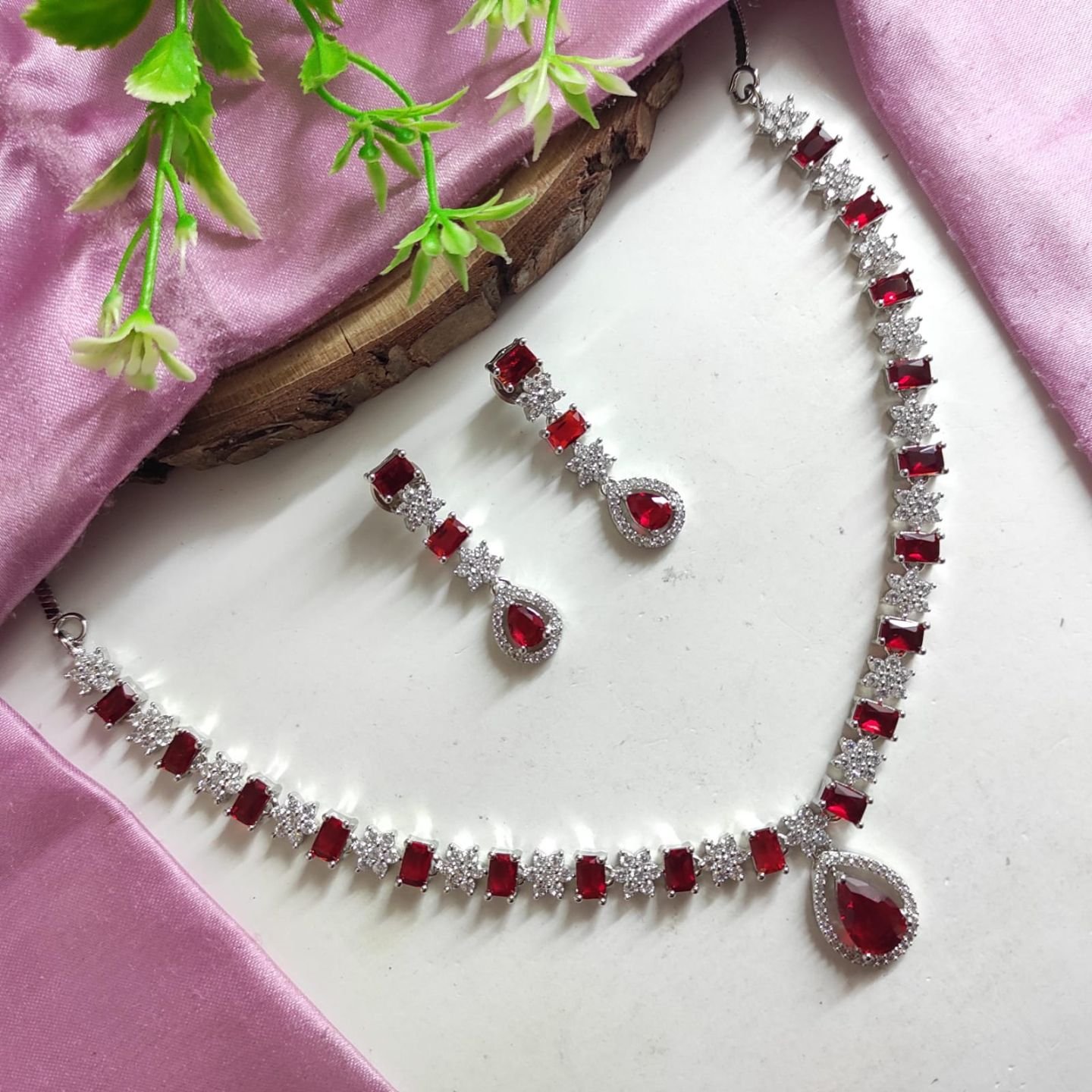 CZ Necklace Set