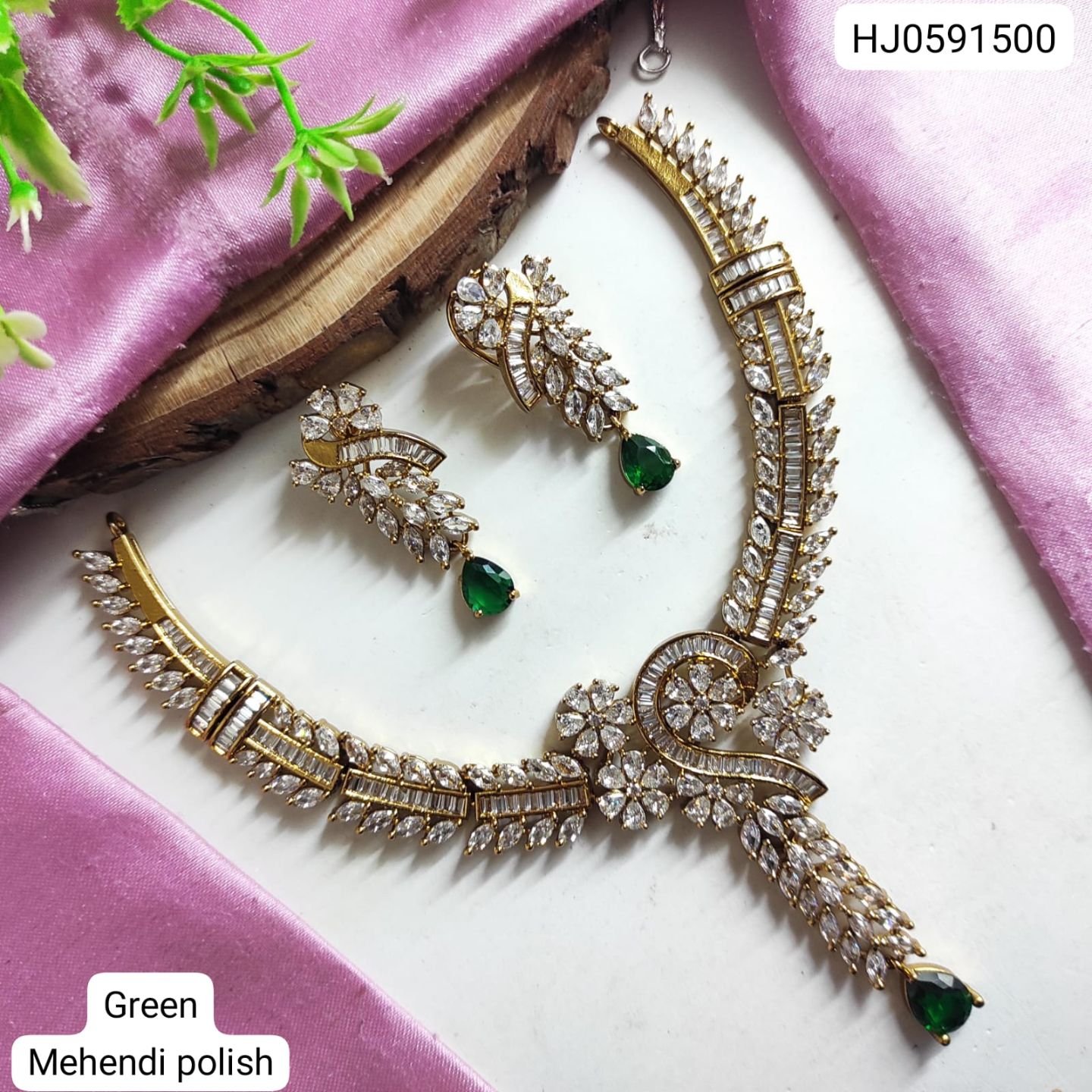 CZ Necklace Set