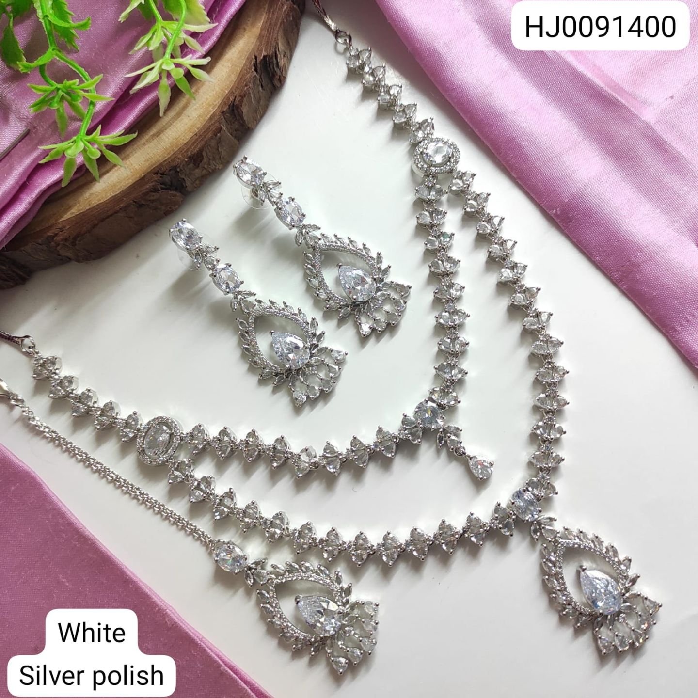 CZ Necklace Set