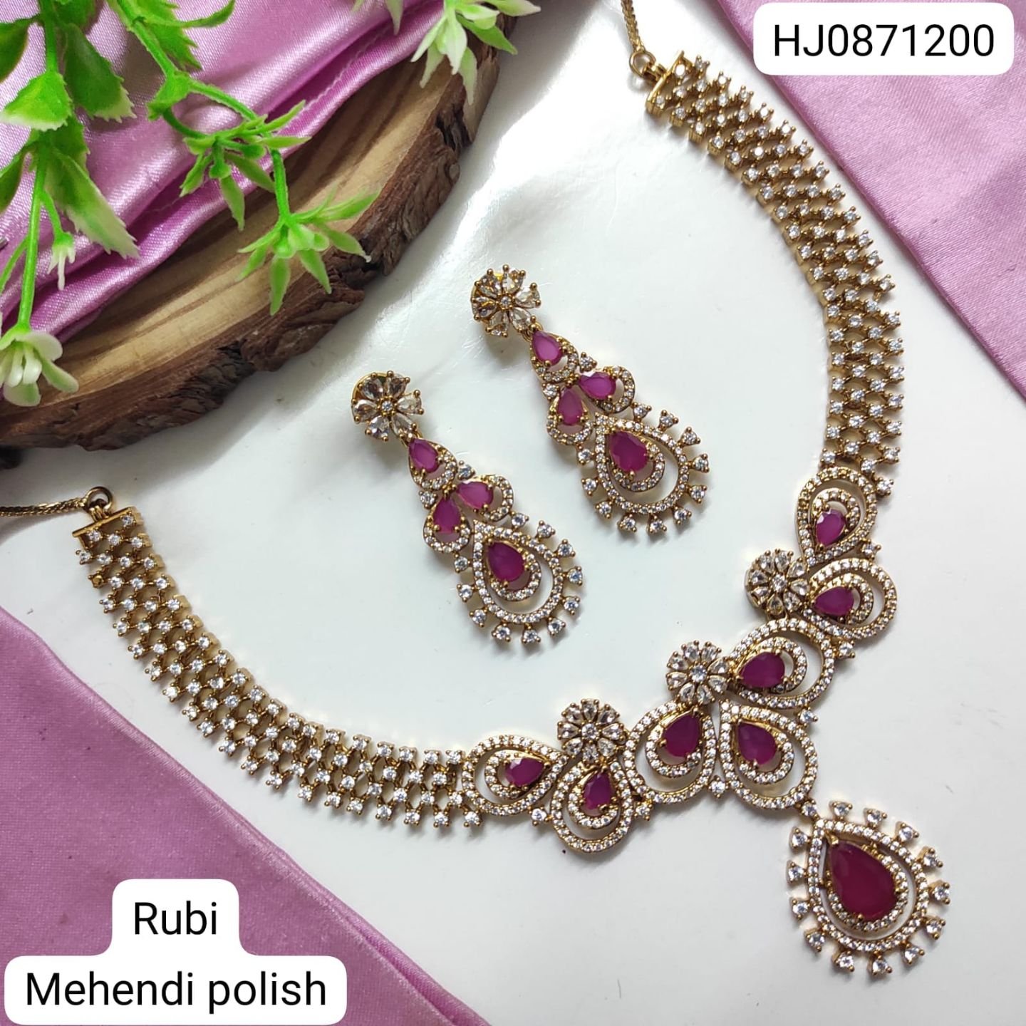 CZ Necklace Set