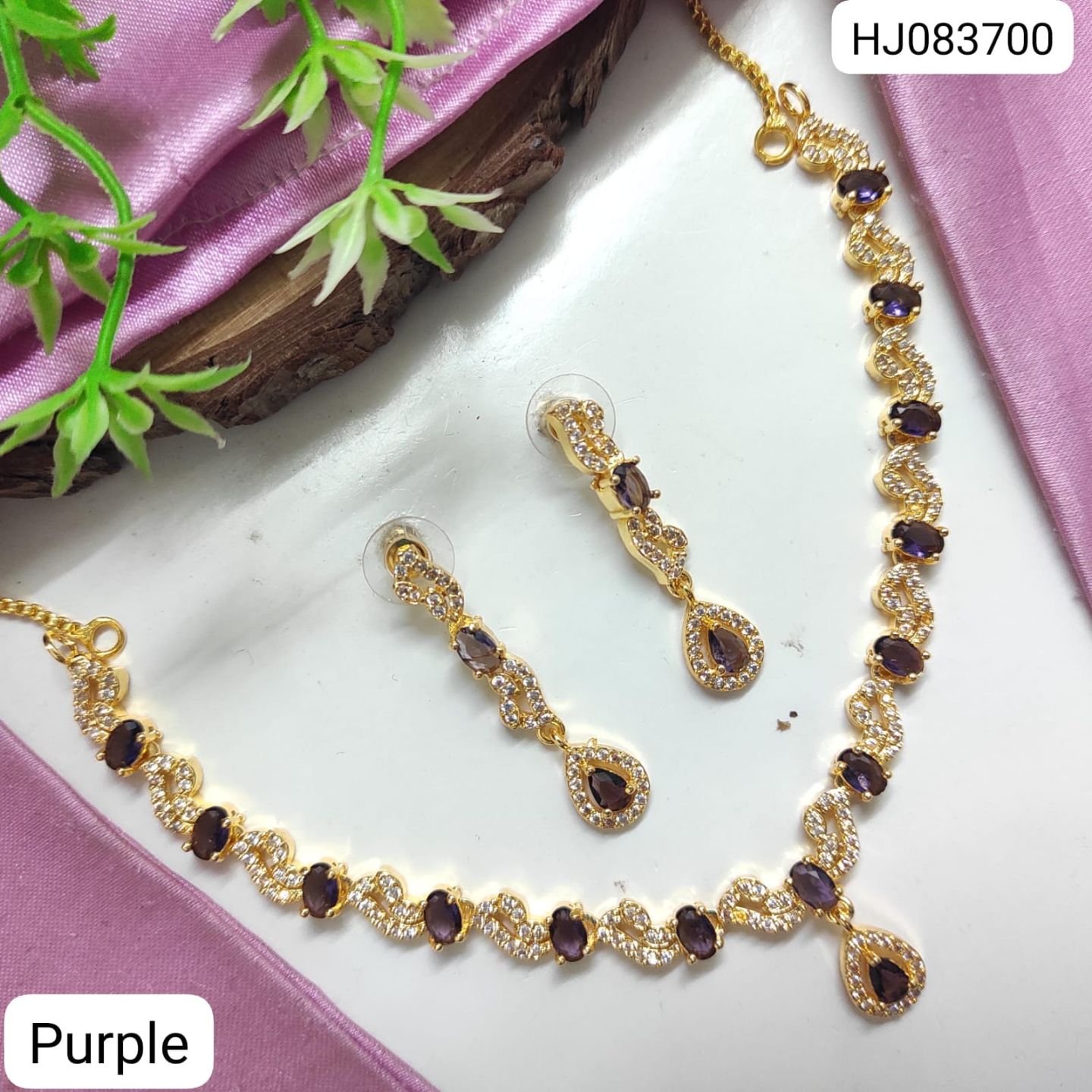CZ Necklace Set