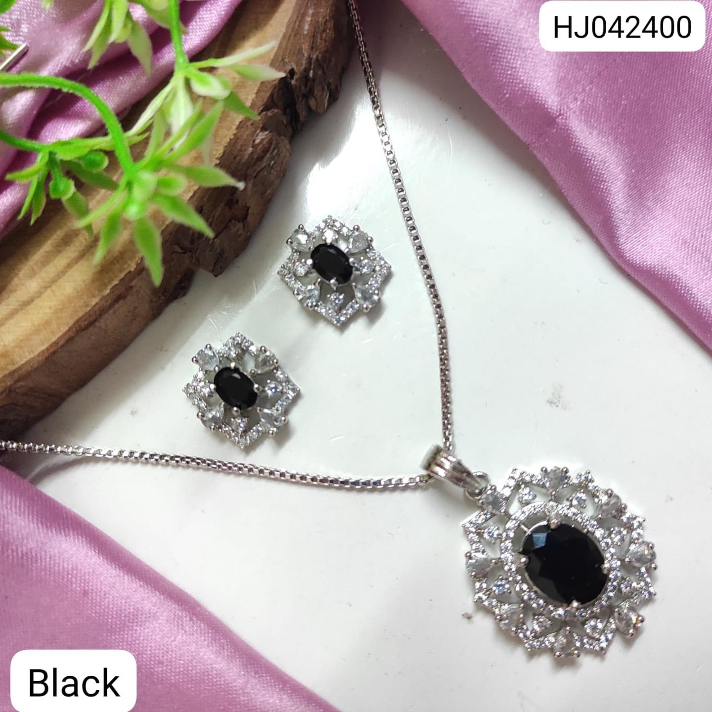 CZ Pendant Set