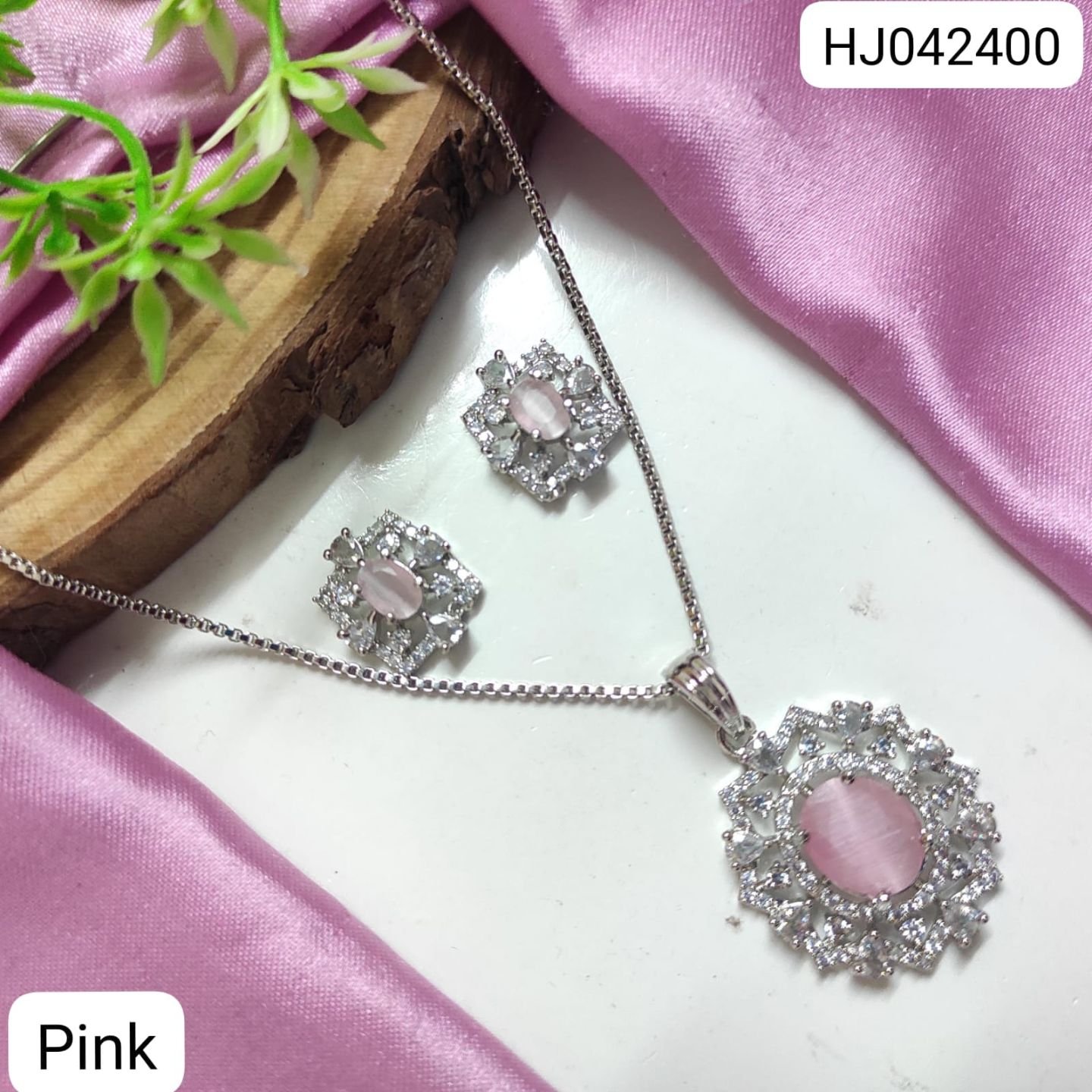 CZ Pendant Set