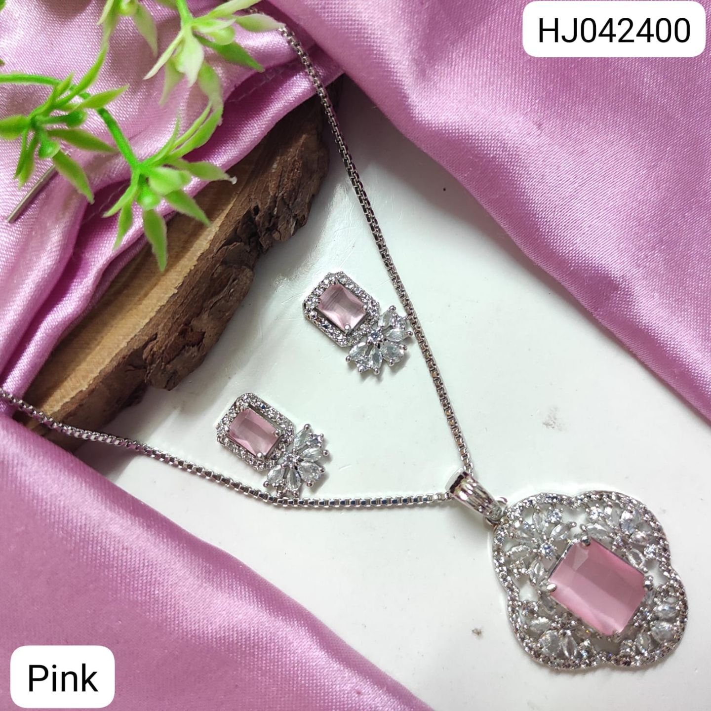 CZ Pendant Set