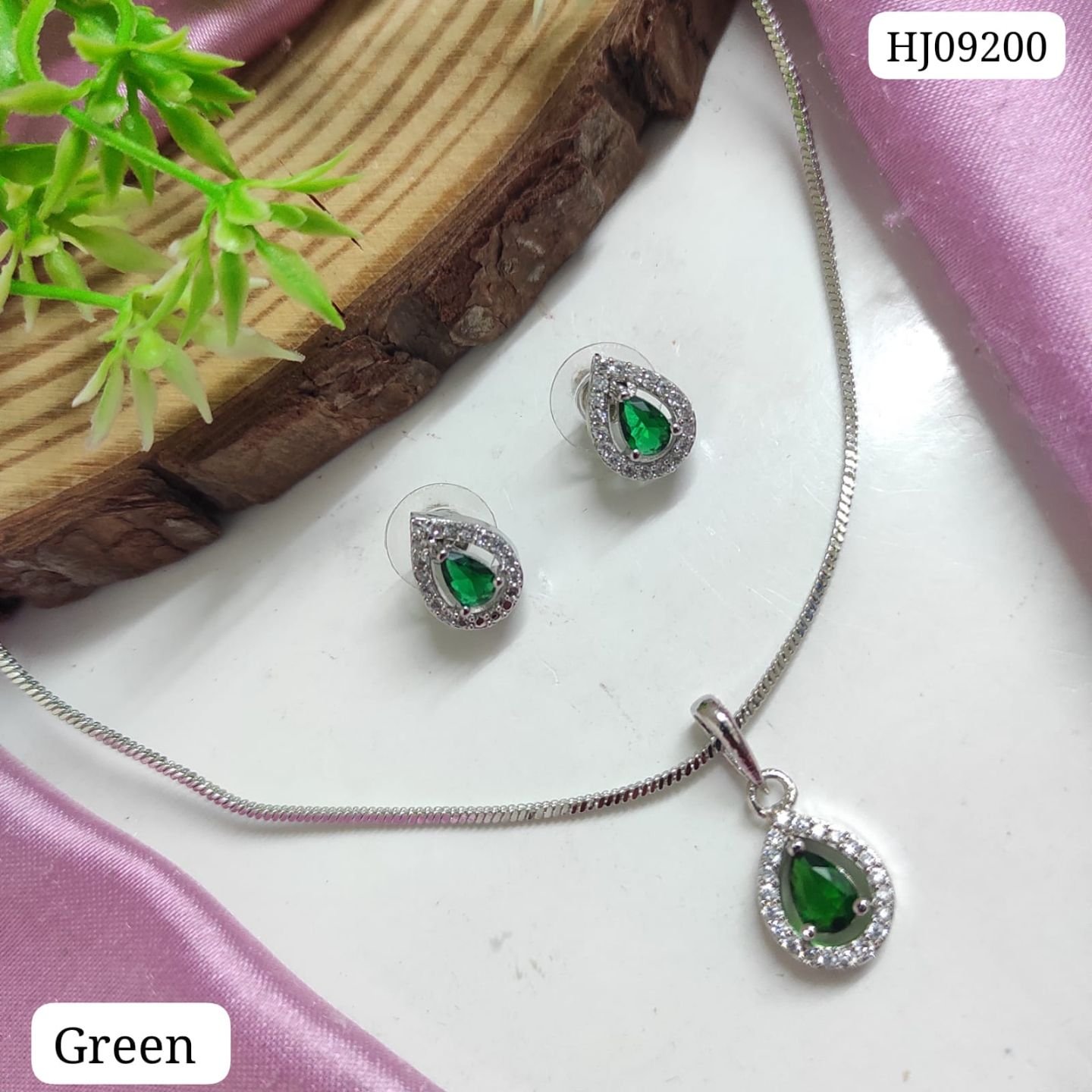 CZ Pendant Set