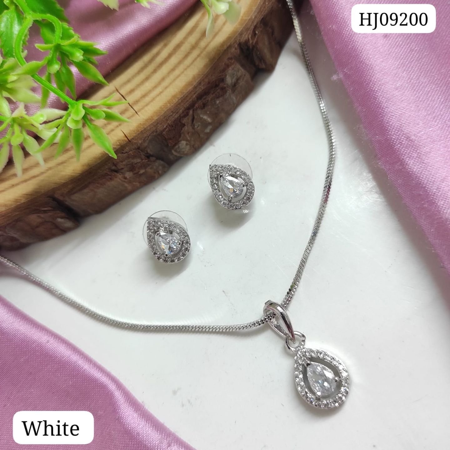 CZ Pendant Set