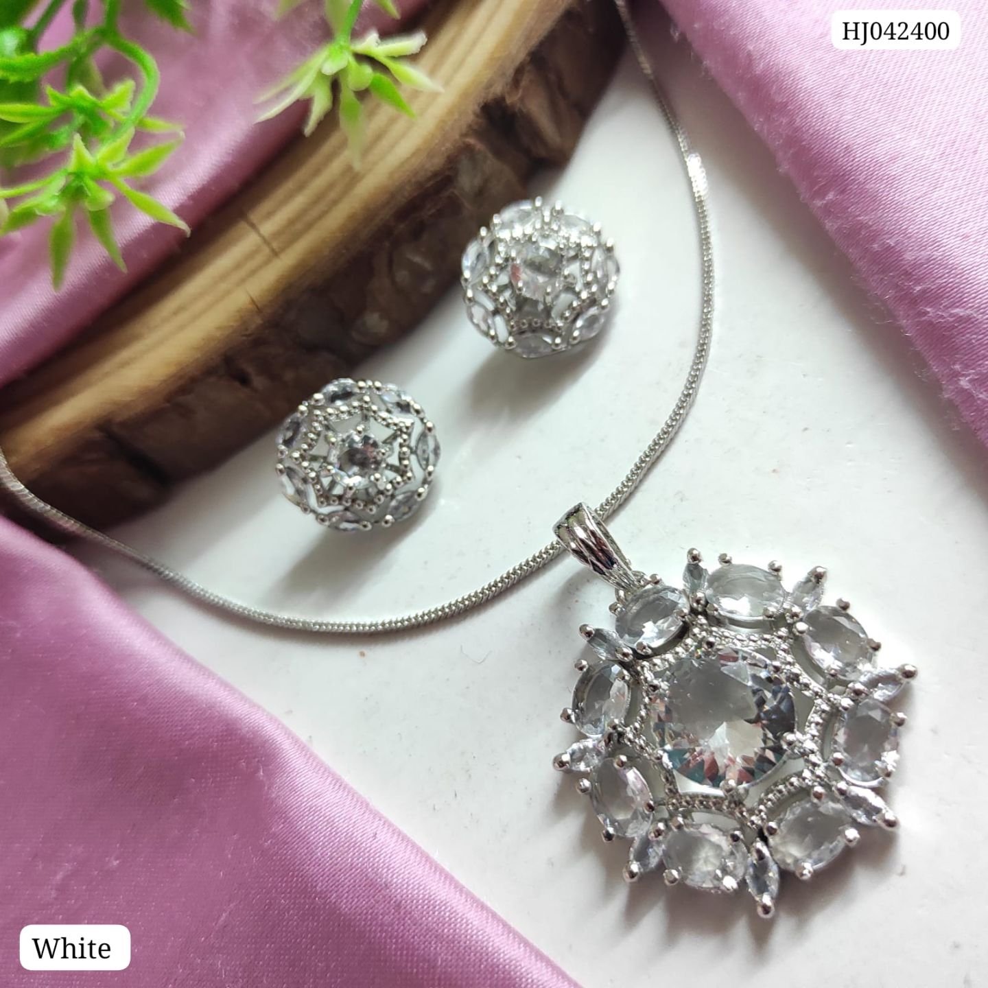 CZ Pendant Set