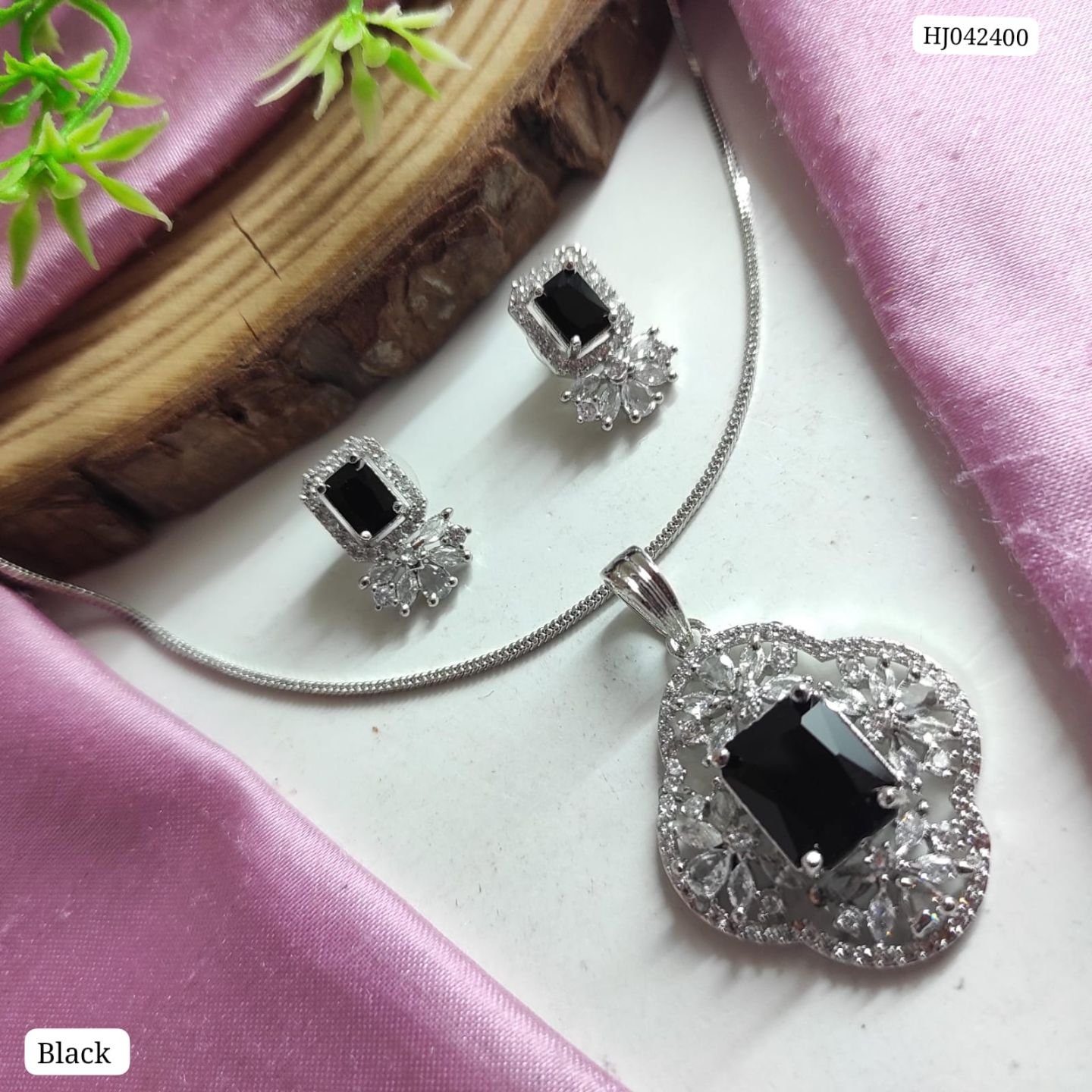 CZ Pendant Set