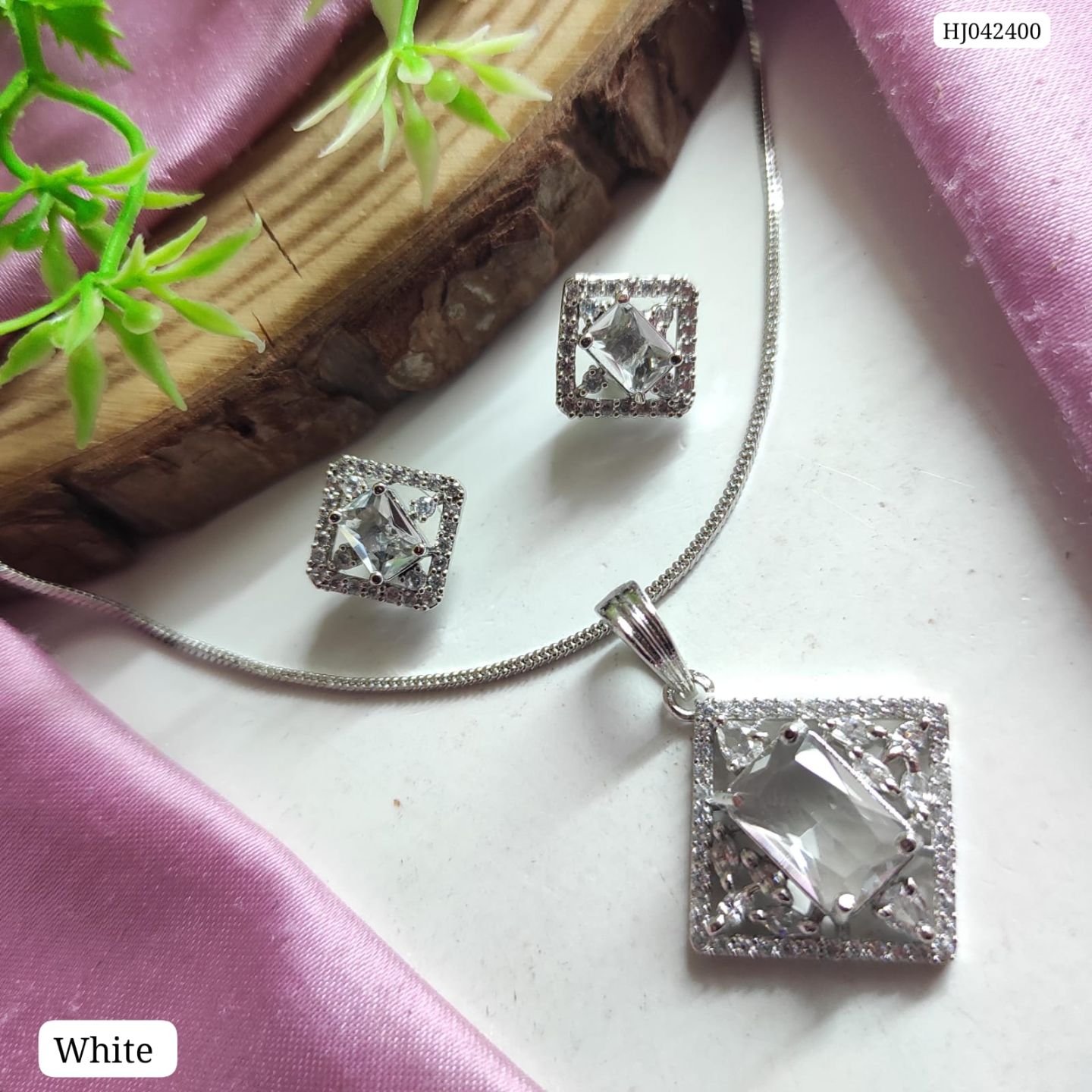 CZ Pendant Set
