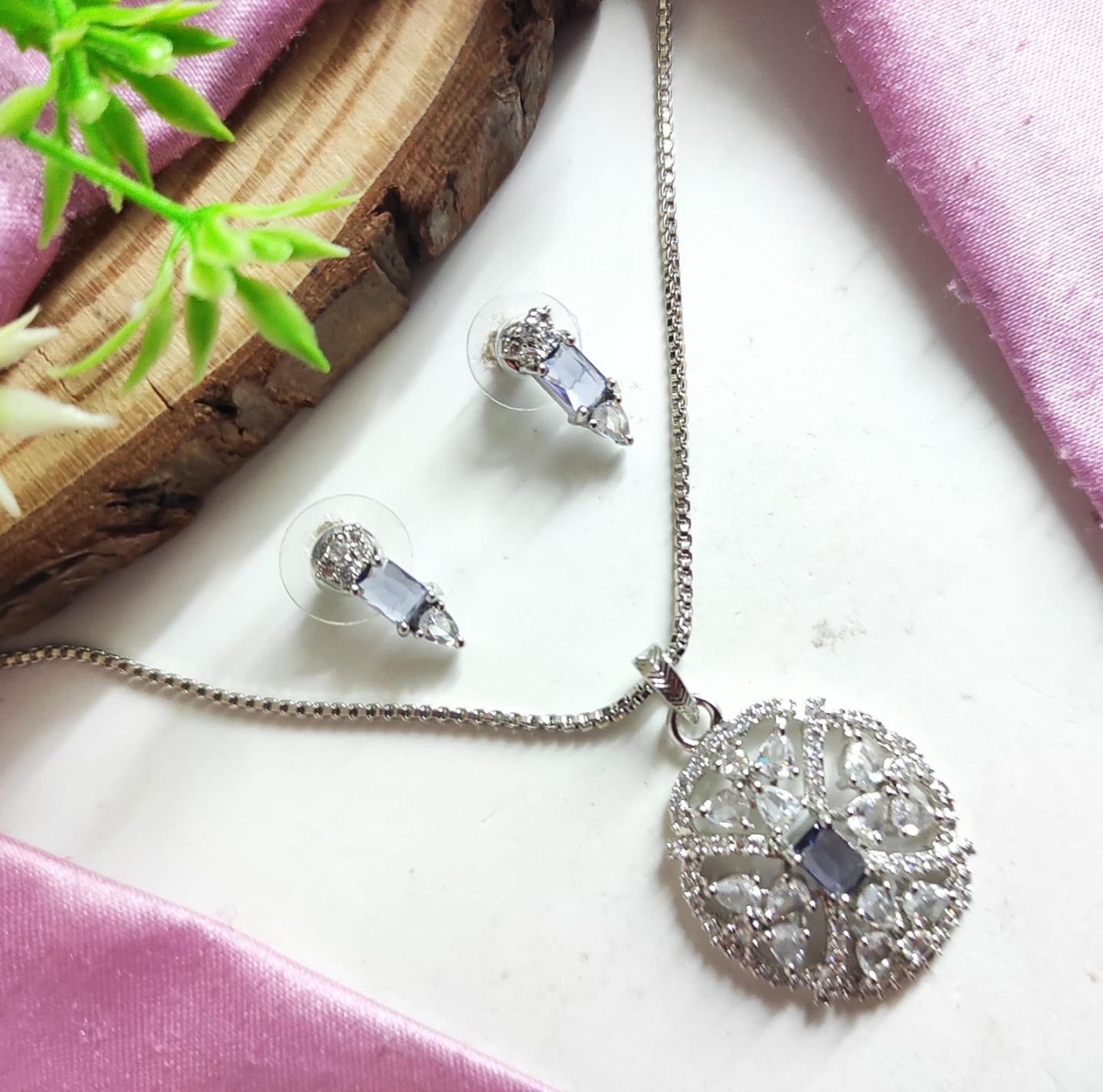CZ Pendant Set