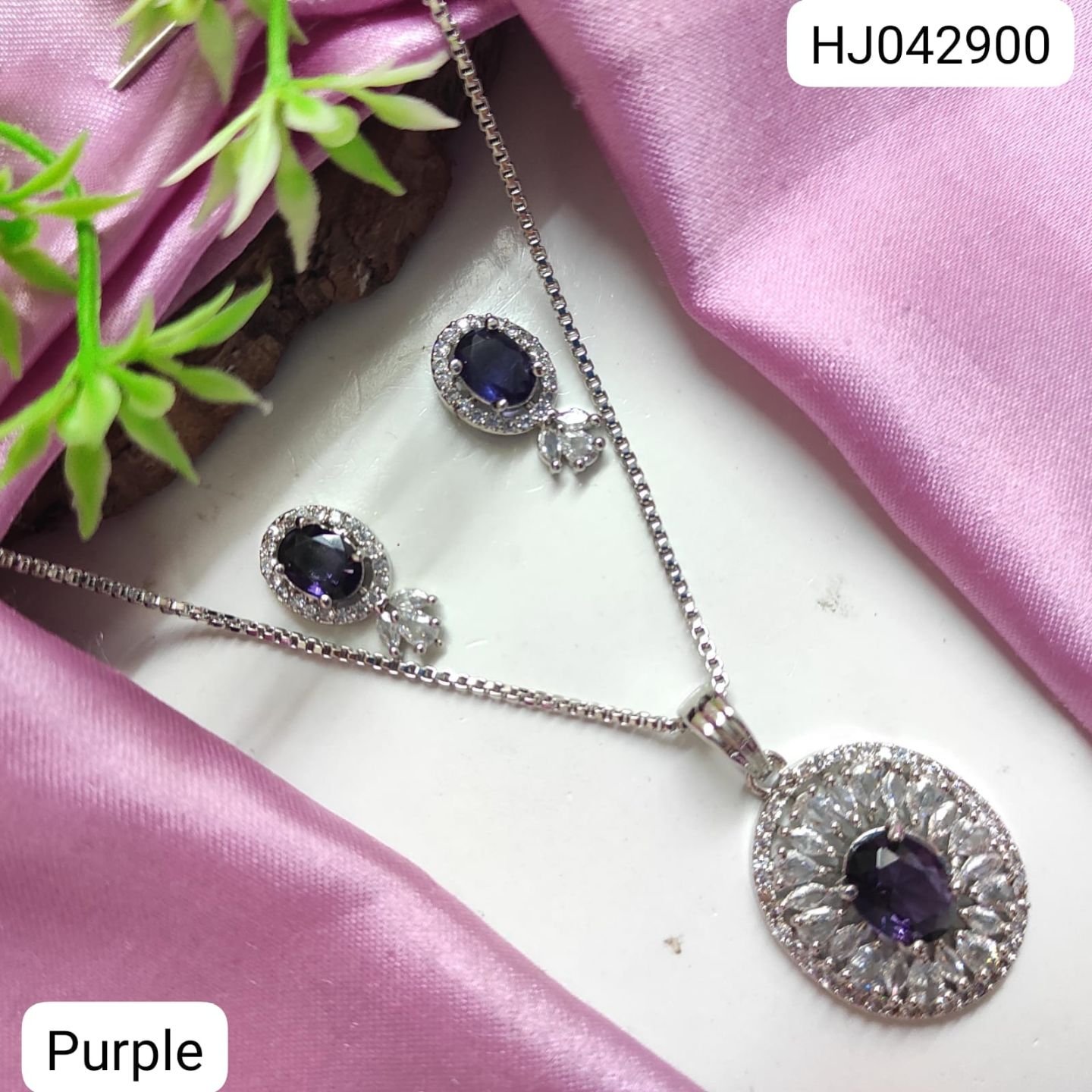 CZ Pendant Set