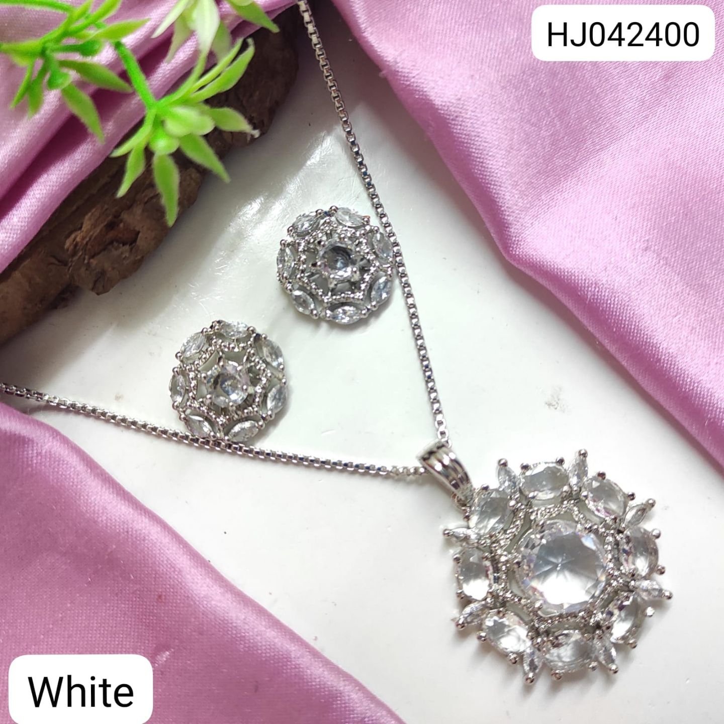 CZ Pendant Set