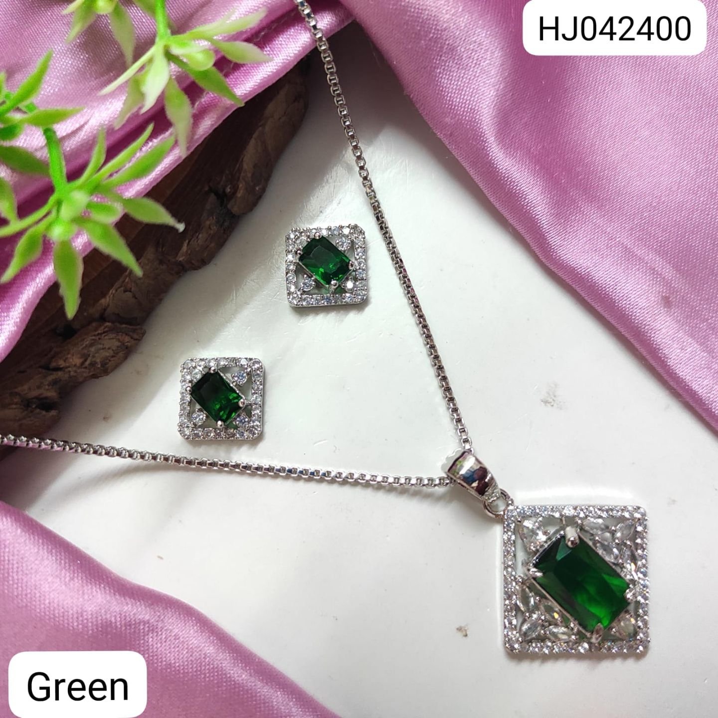 CZ Pendant Set