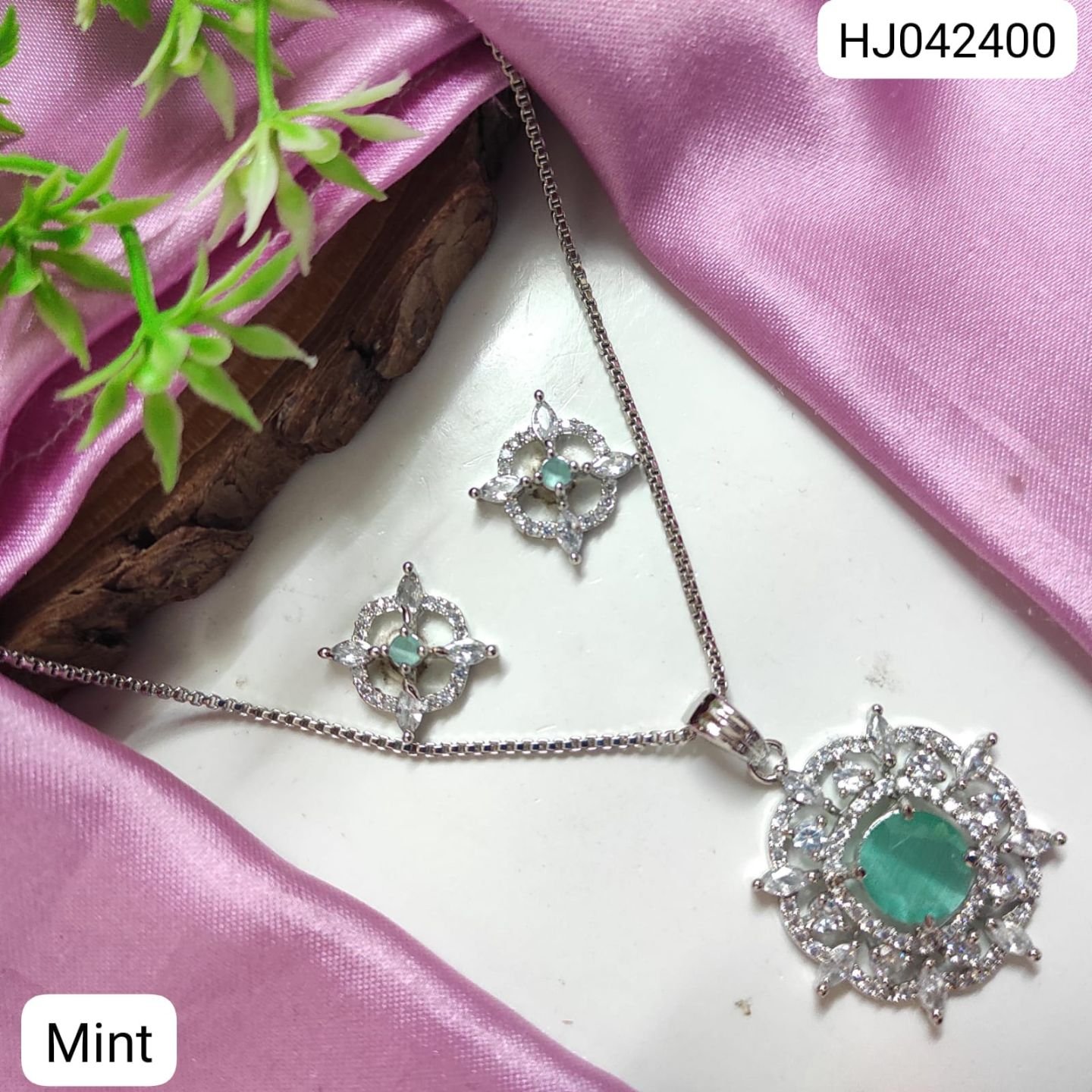 CZ Pendant Set
